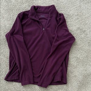 Columbia Women's Deep Purple Quarter-Zip Sweater